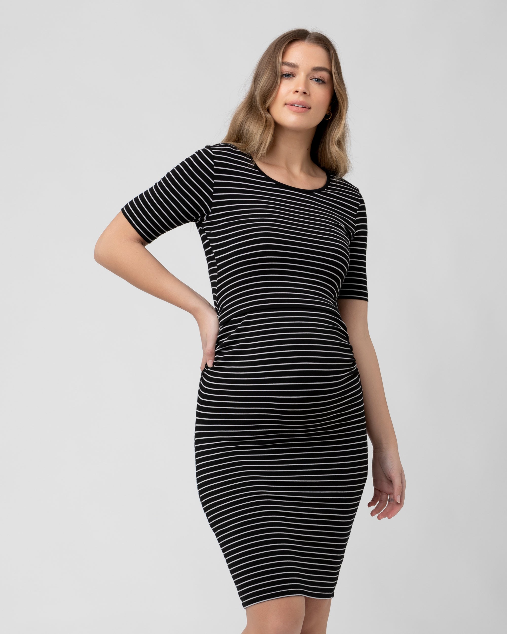 Short sleeve 2025 nursing dress