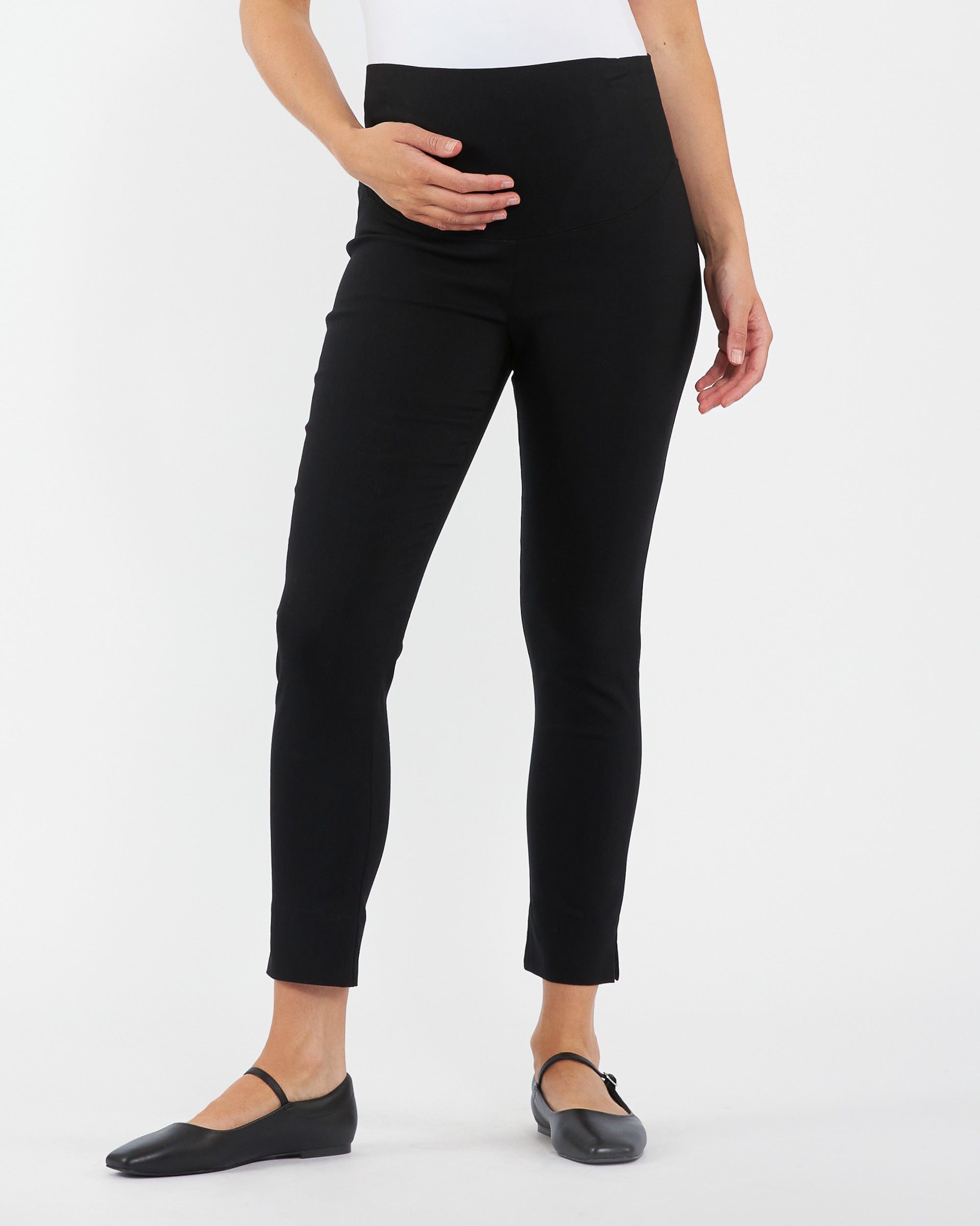 Black stretch capri pants hotsell