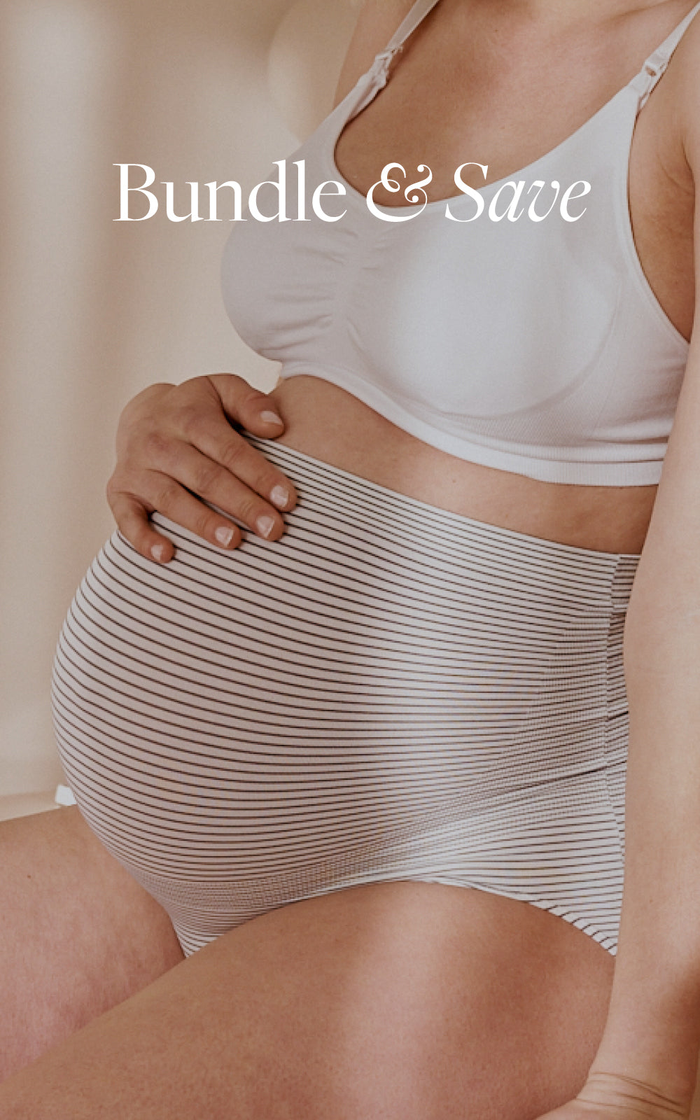 JOSERGO Womens Seamless Maternity Underwear Over Bump