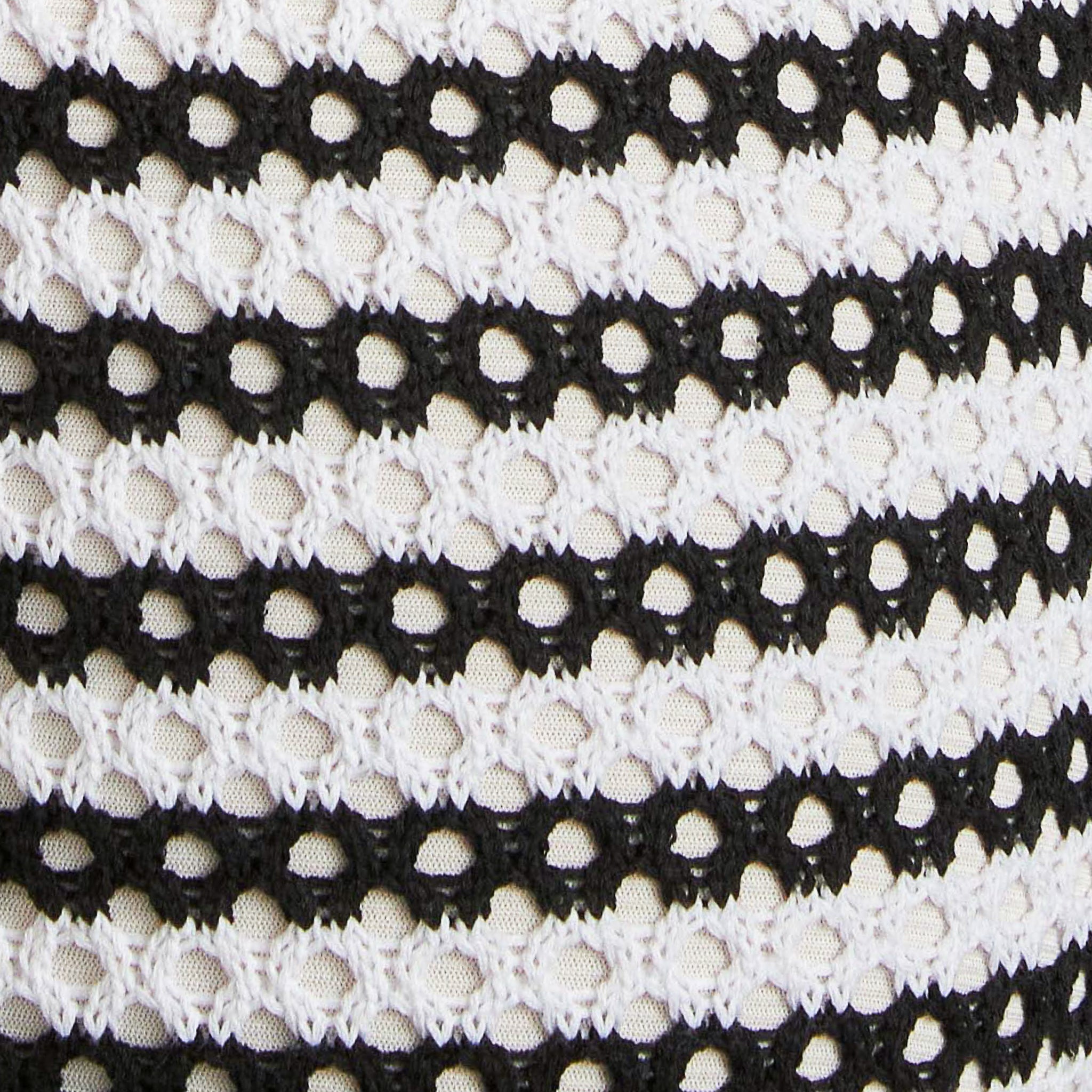 Diana Crochet Dress  Black / White