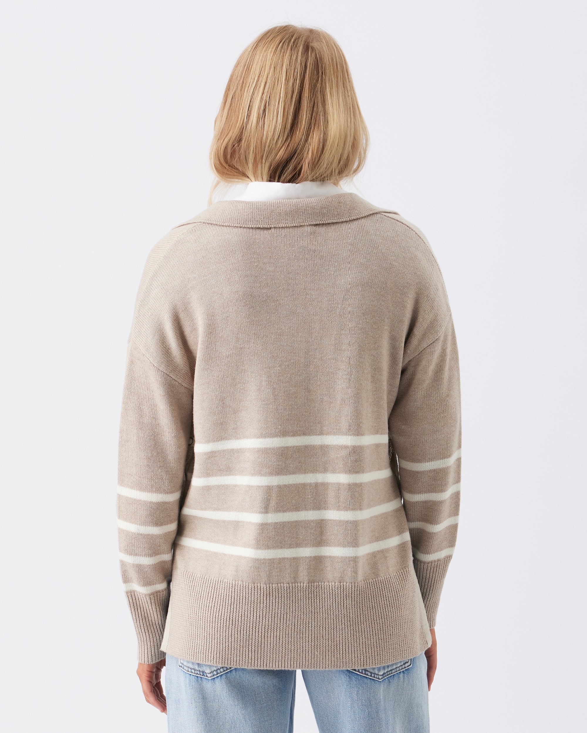 Lori Nursing Knit  Latte / Chalk