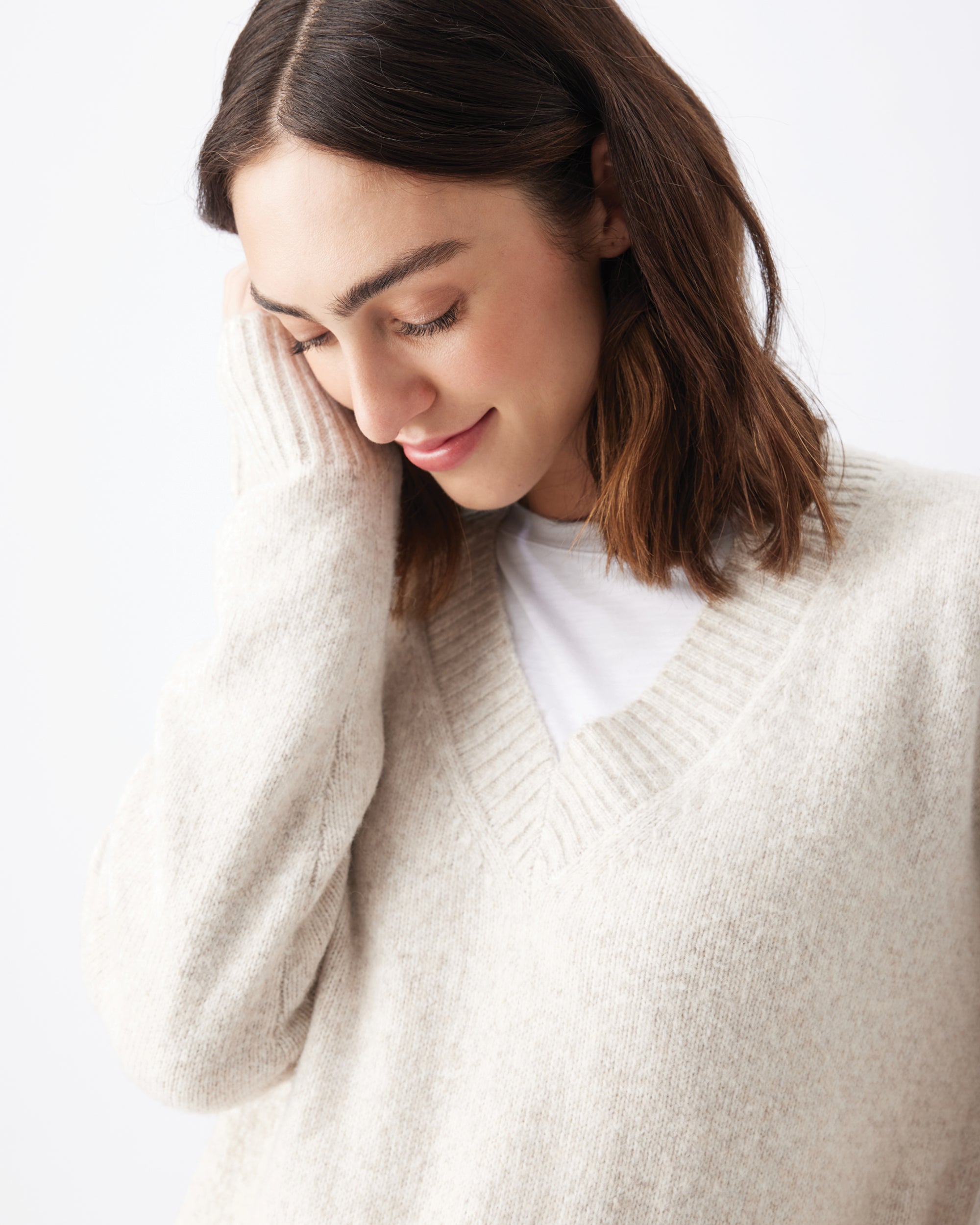 Vera Nursing Knit  Oat Marle