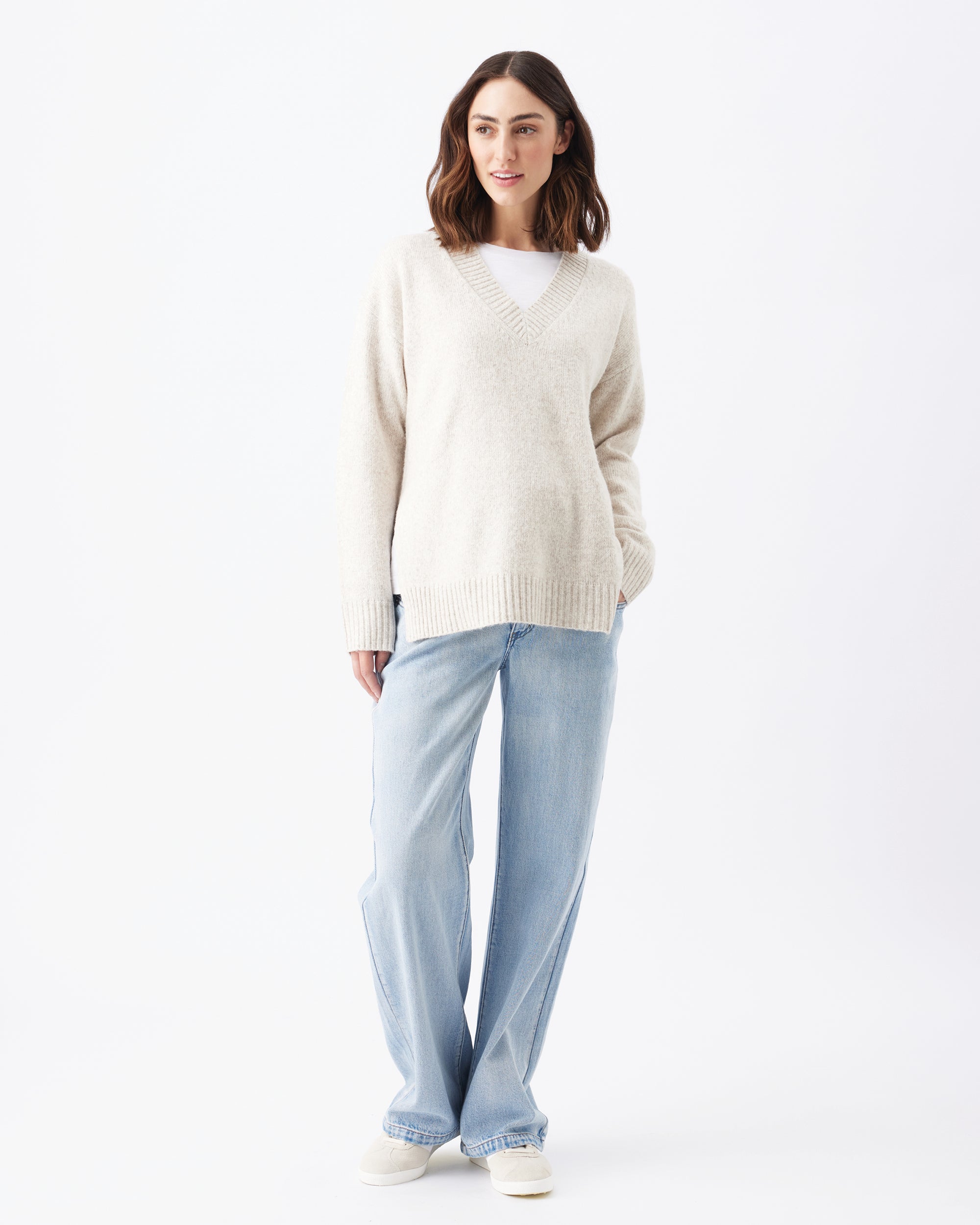 Vera Nursing Knit  Oat Marle