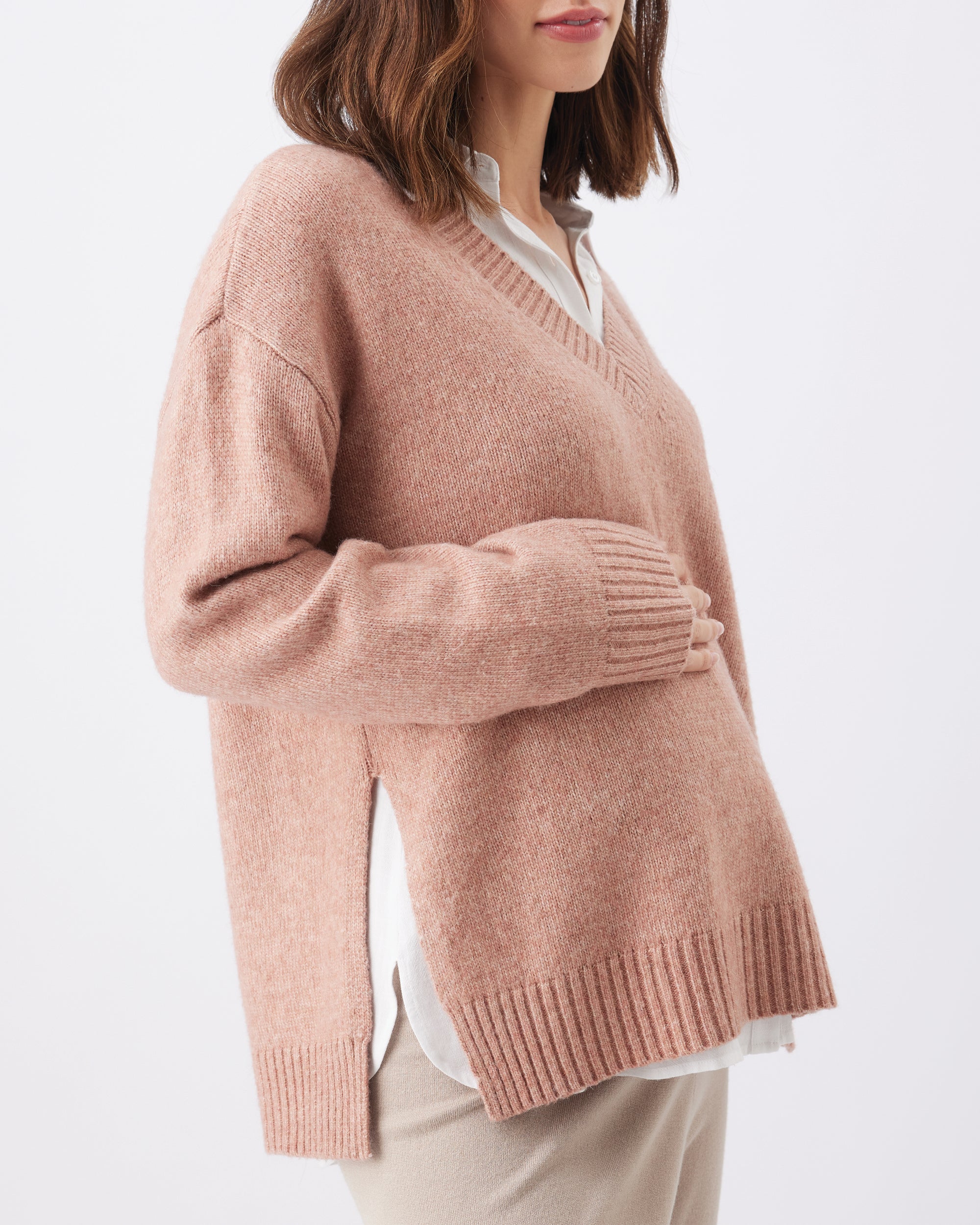 Vera Nursing Knit  Rose Marle