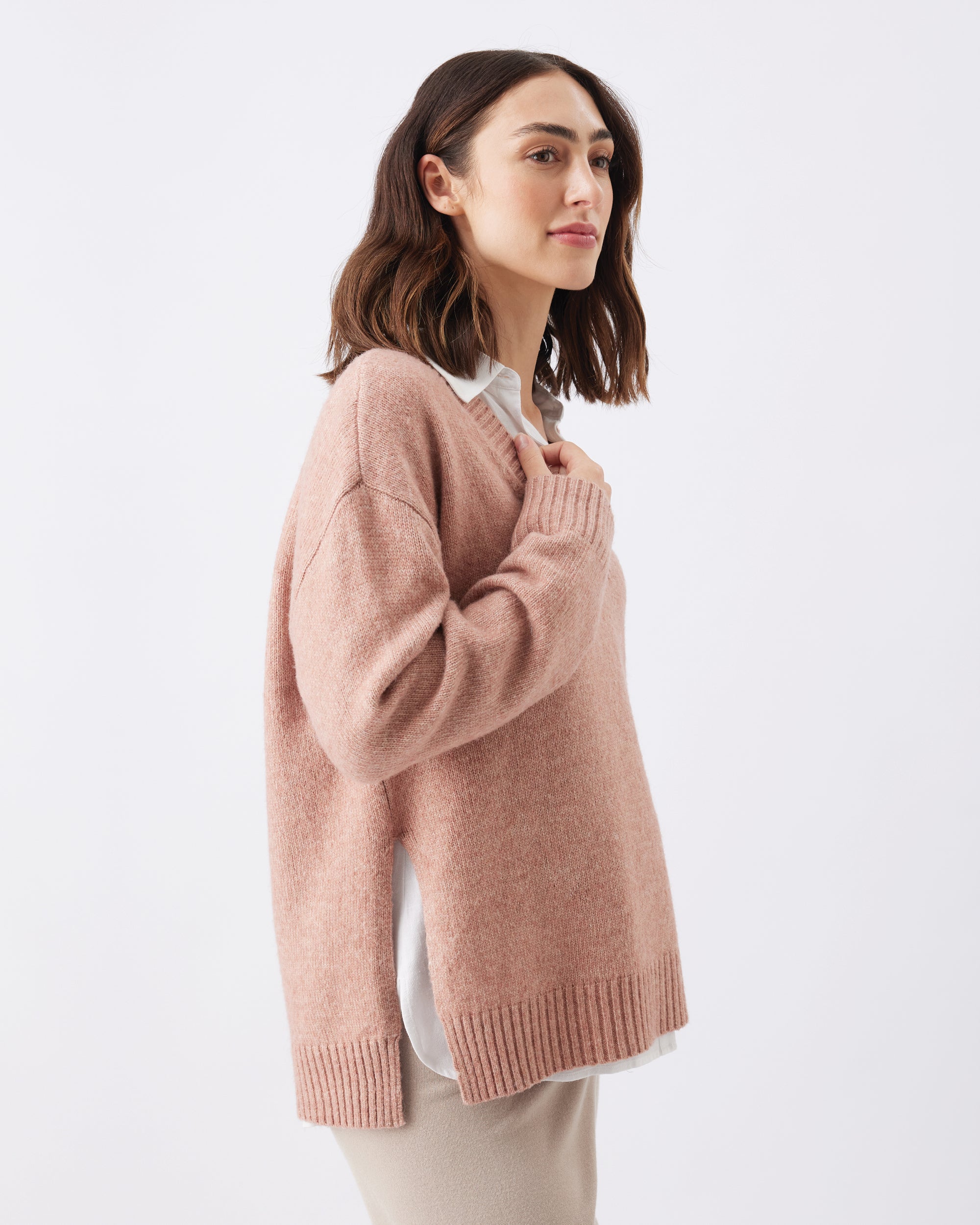 Vera Nursing Knit  Rose Marle