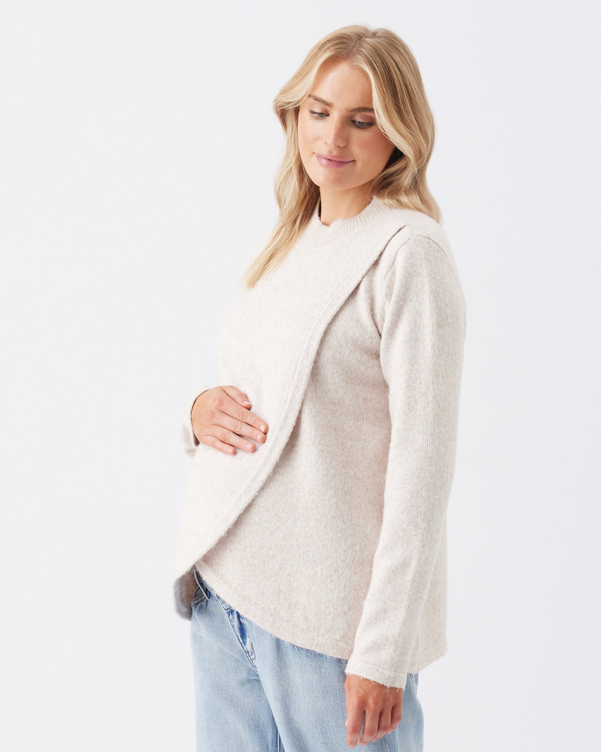 Addison Nursing Knit Mink