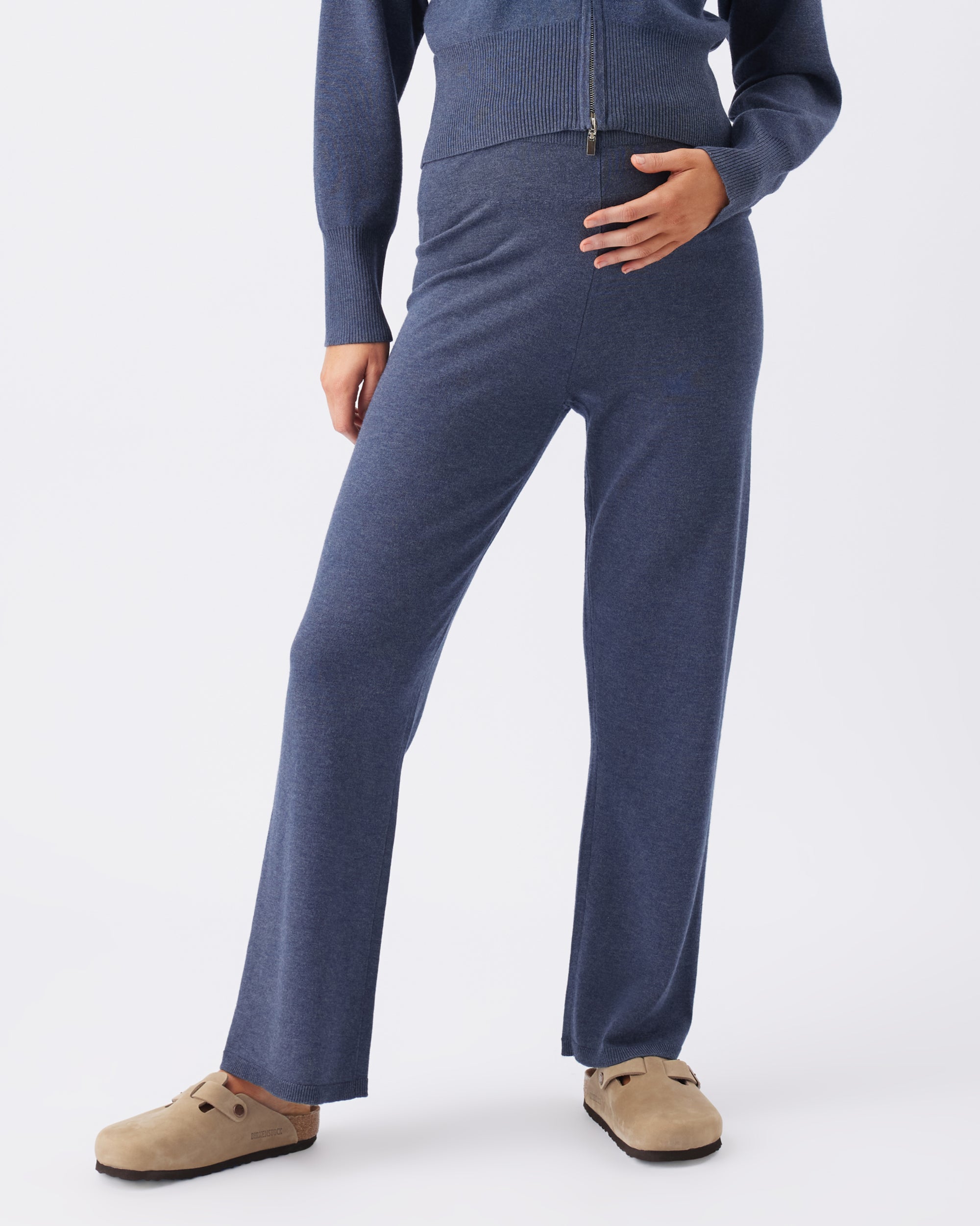 Delta Knit Pant Denim Marle