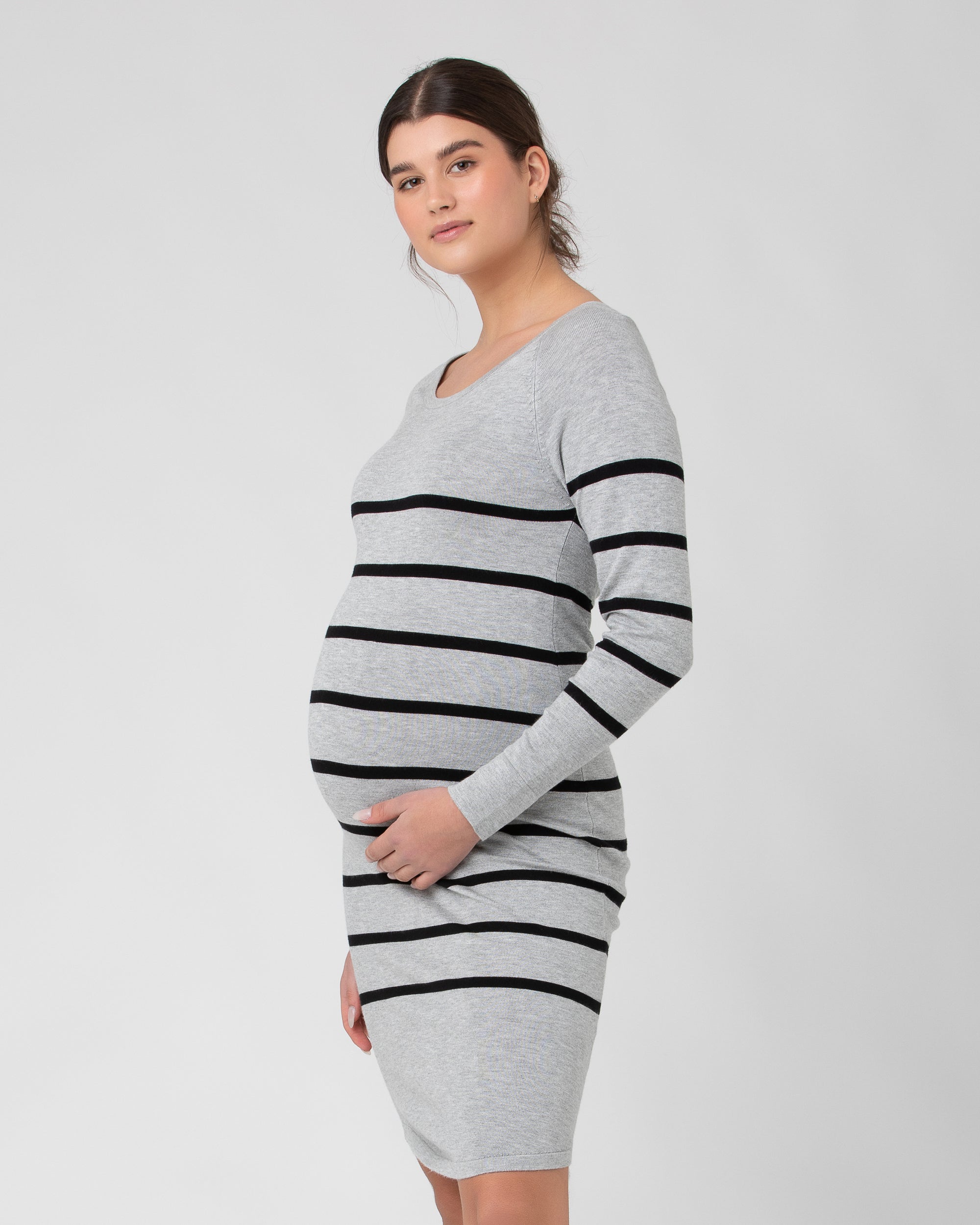 Valerie Tunic Dress Grey Black