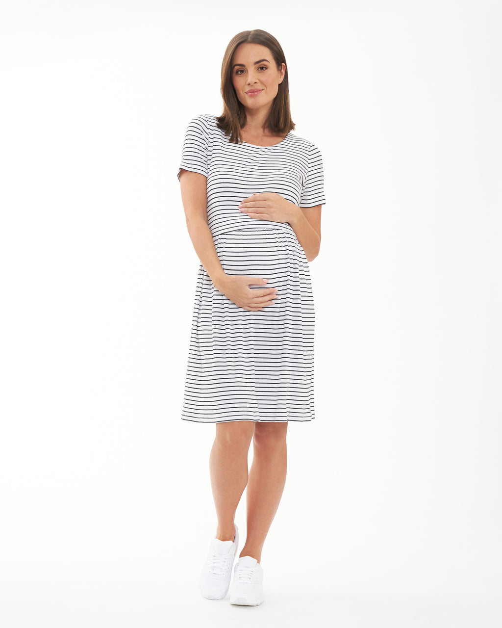 Ripe Maternity, Camille Tie Front Linen Dress