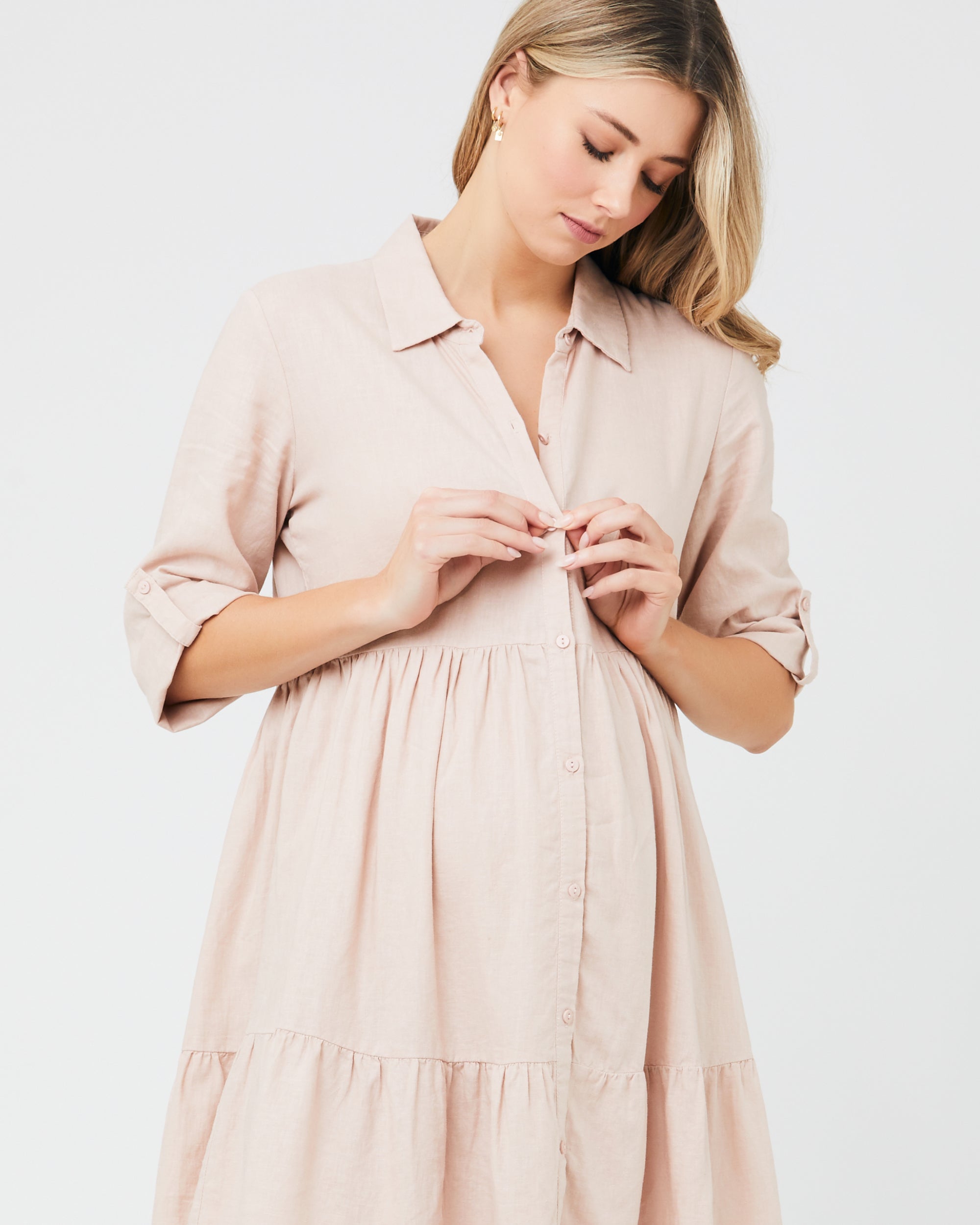 Yol shirt cheap dress beige