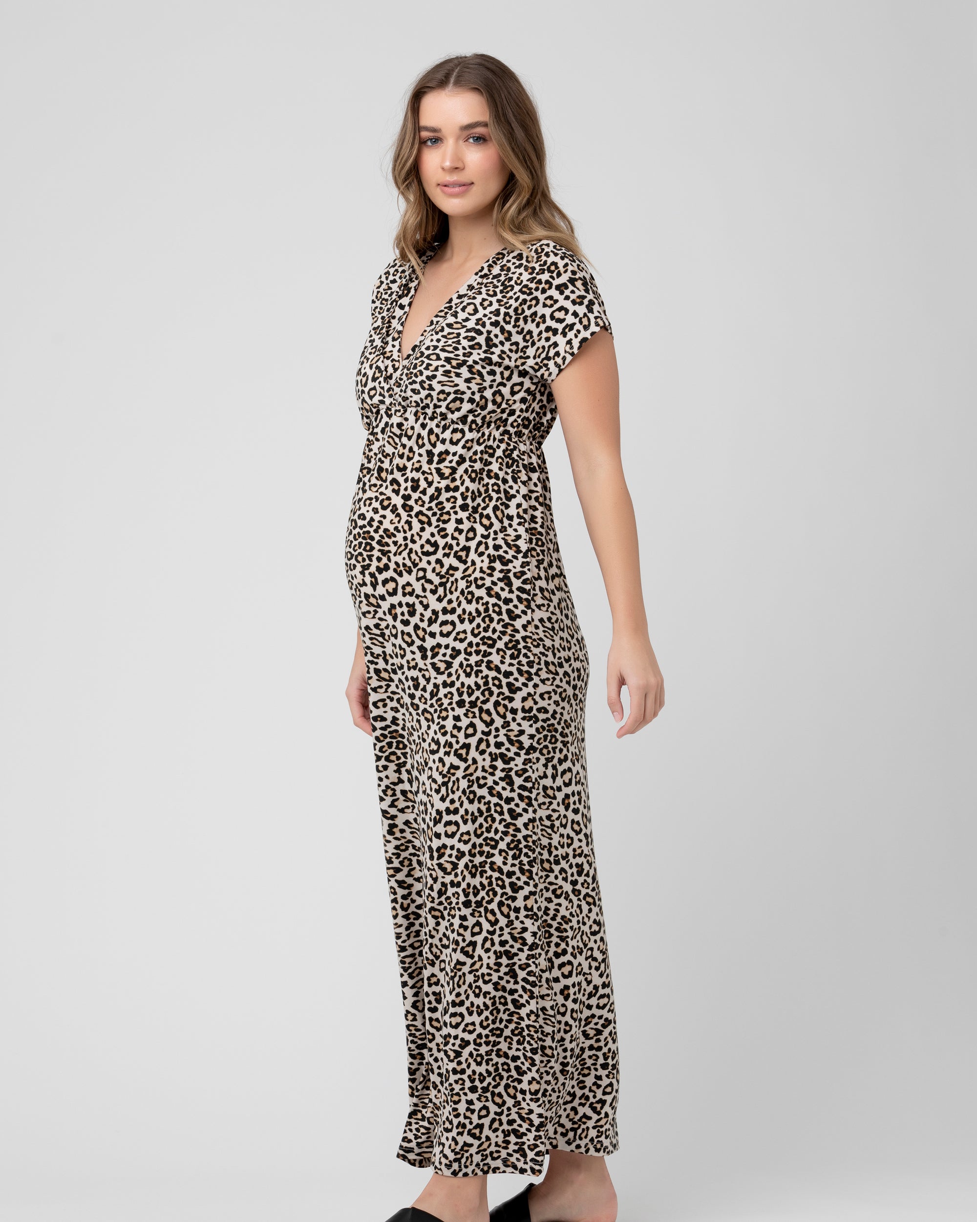 Leopard print nursing dress best sale