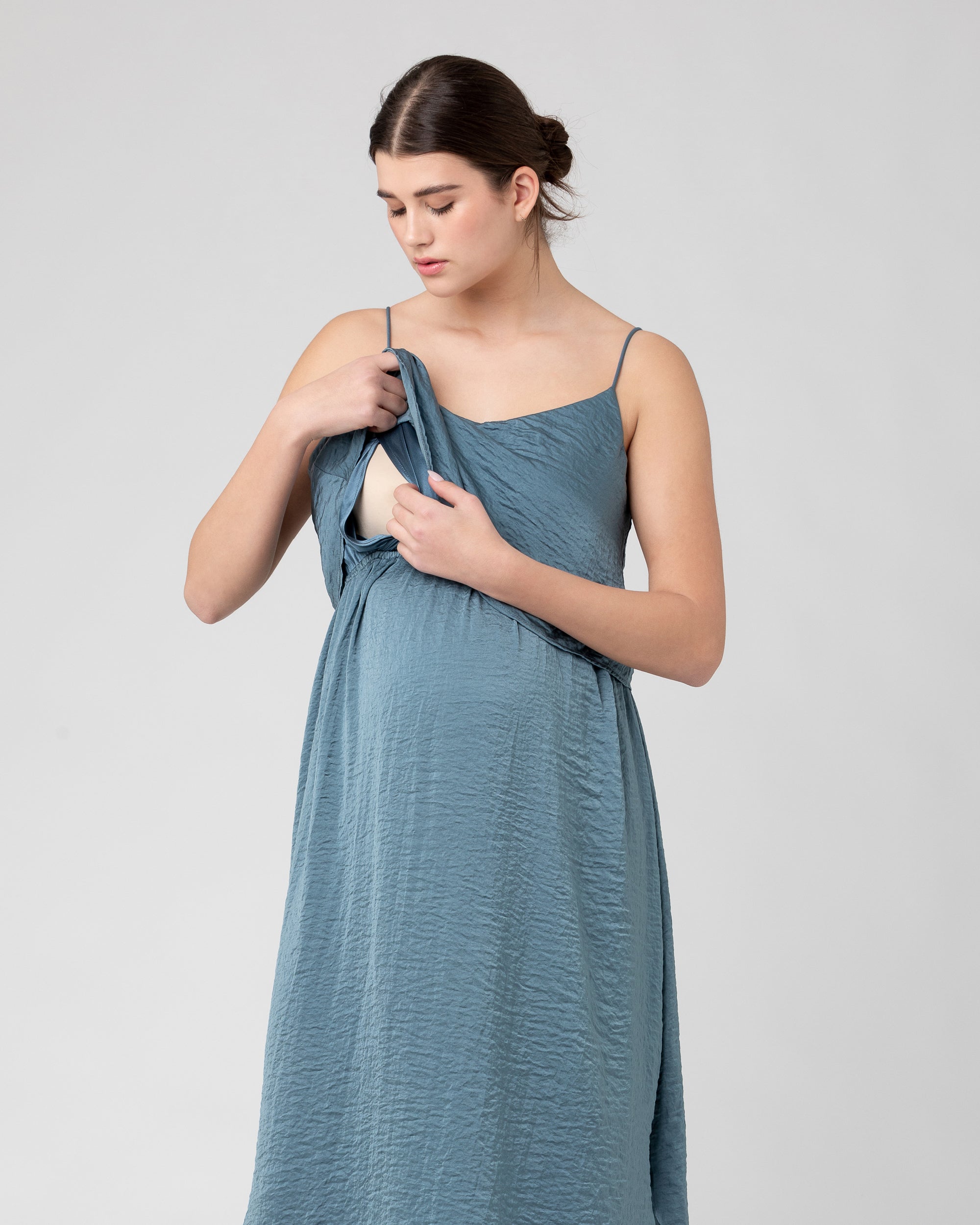 Light blue deals nursing dress