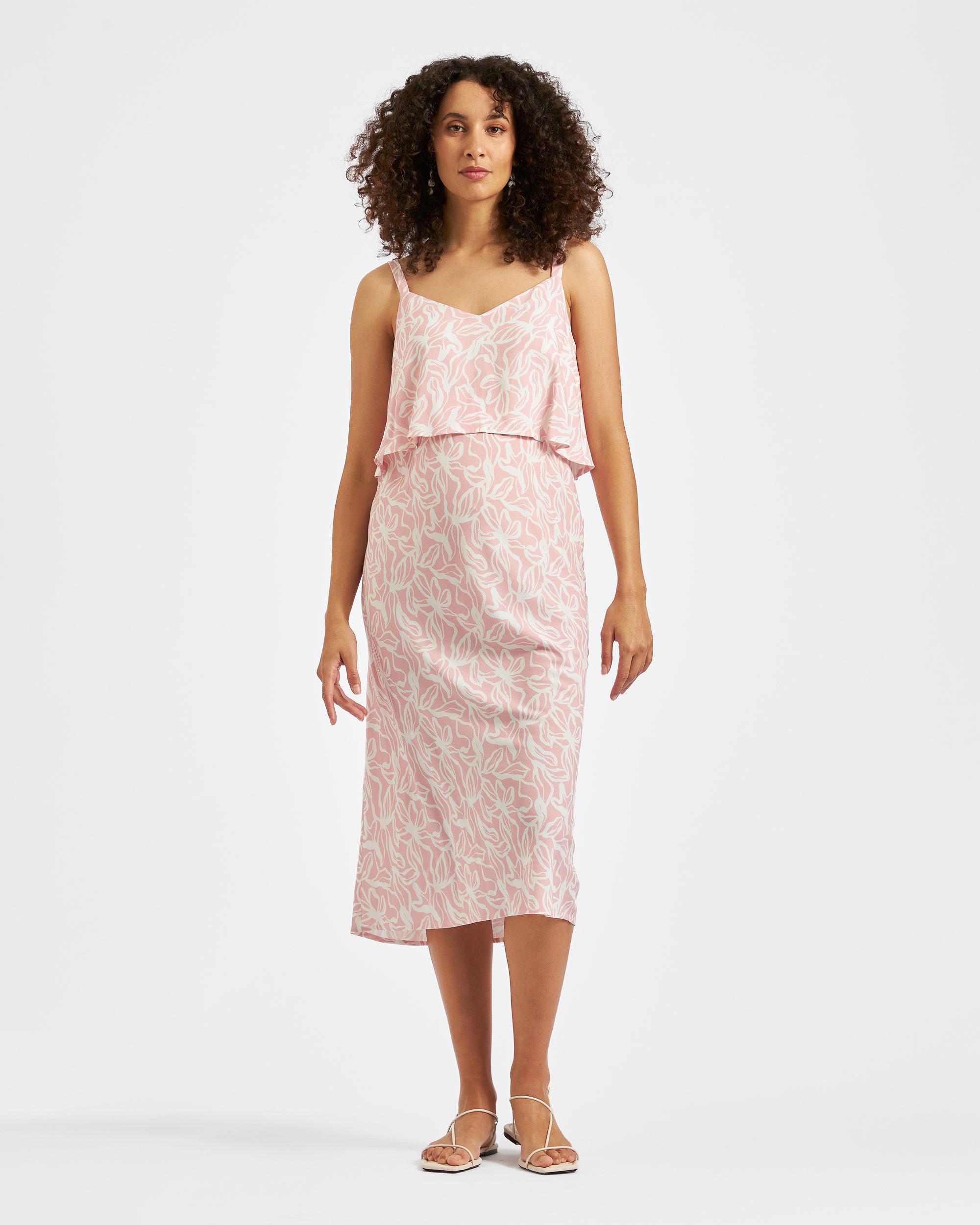 Jilly Nursing Slip Dress  Soft Pink