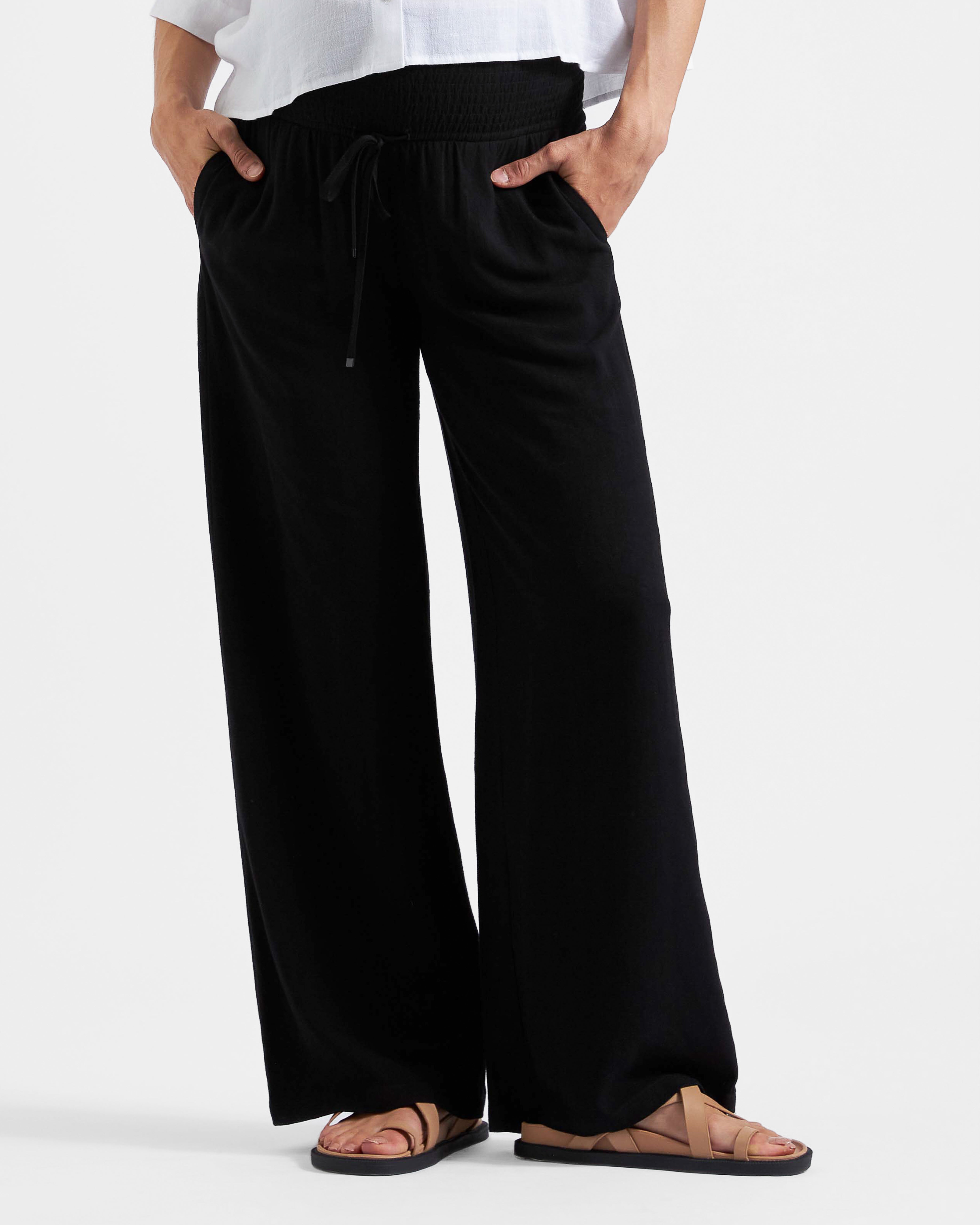 Marlow Shirred Pant Black