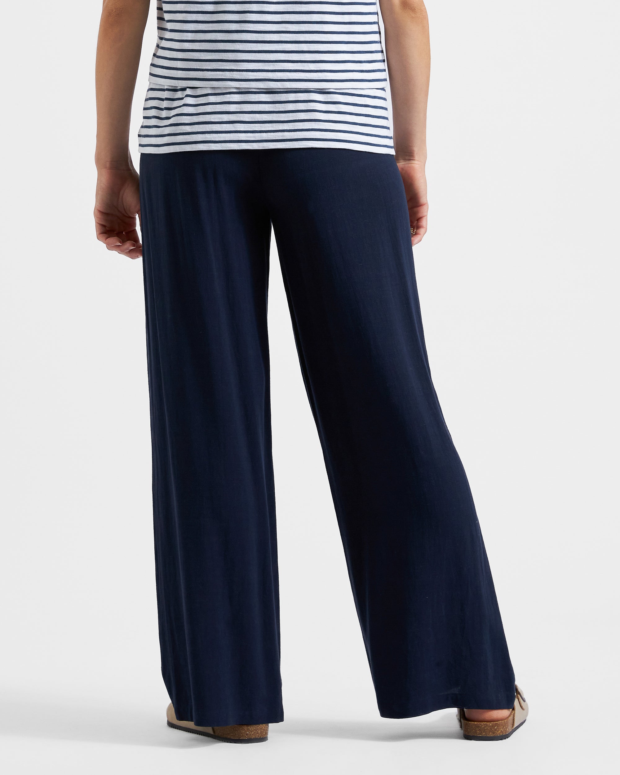 Marlow Shirred Pant Navy