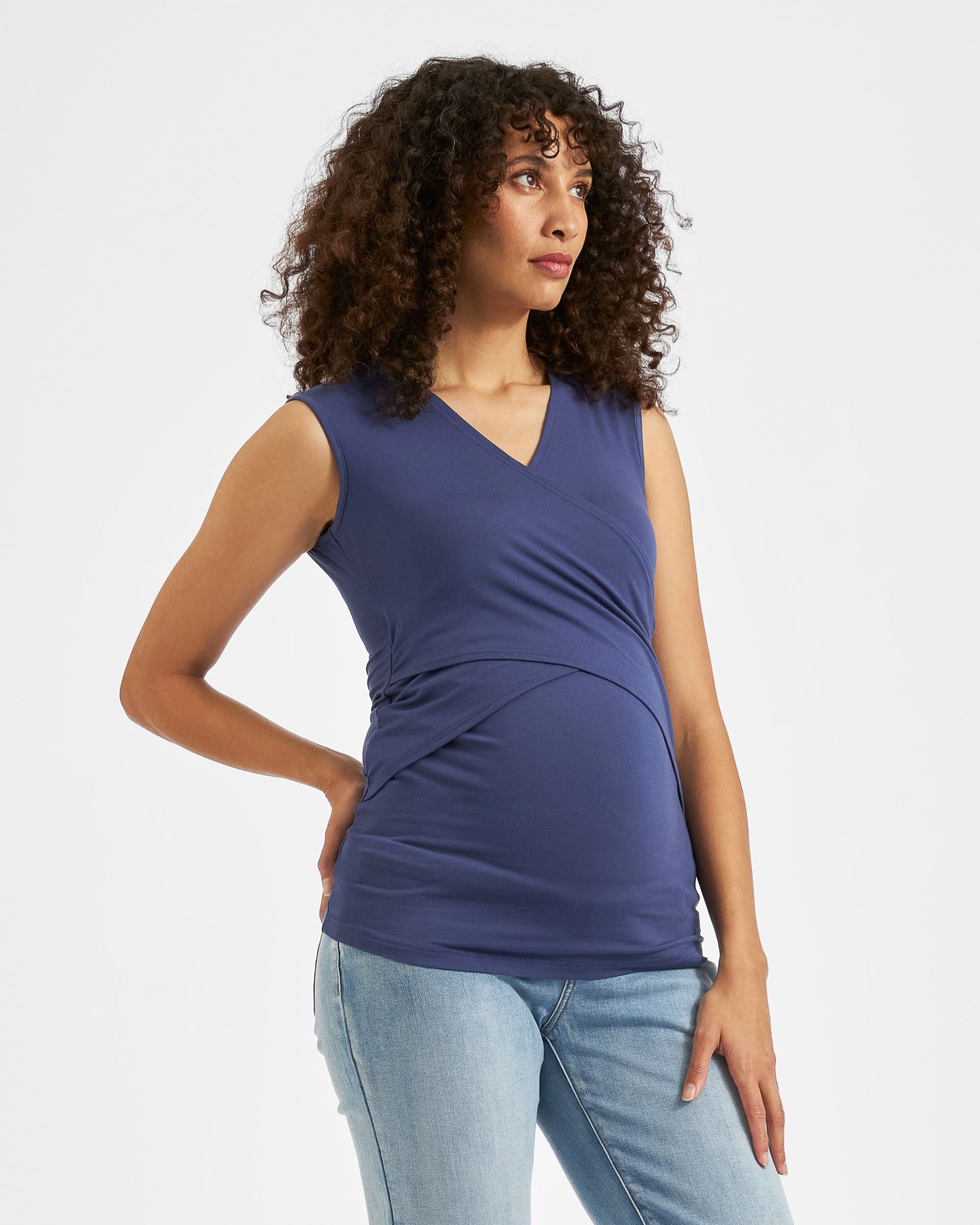 Embrace Nursing Tank Indigo