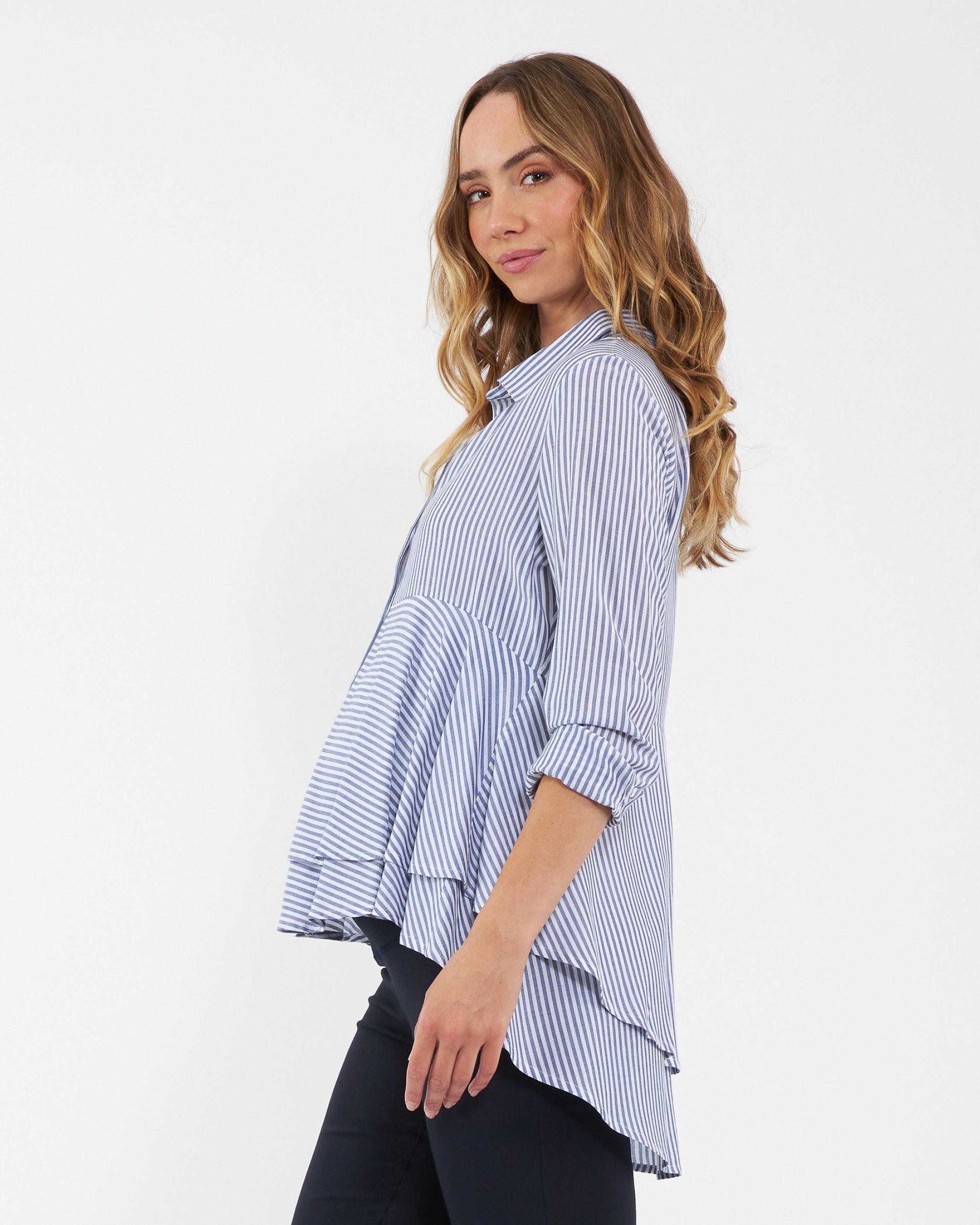 Peplum shirt outlet top