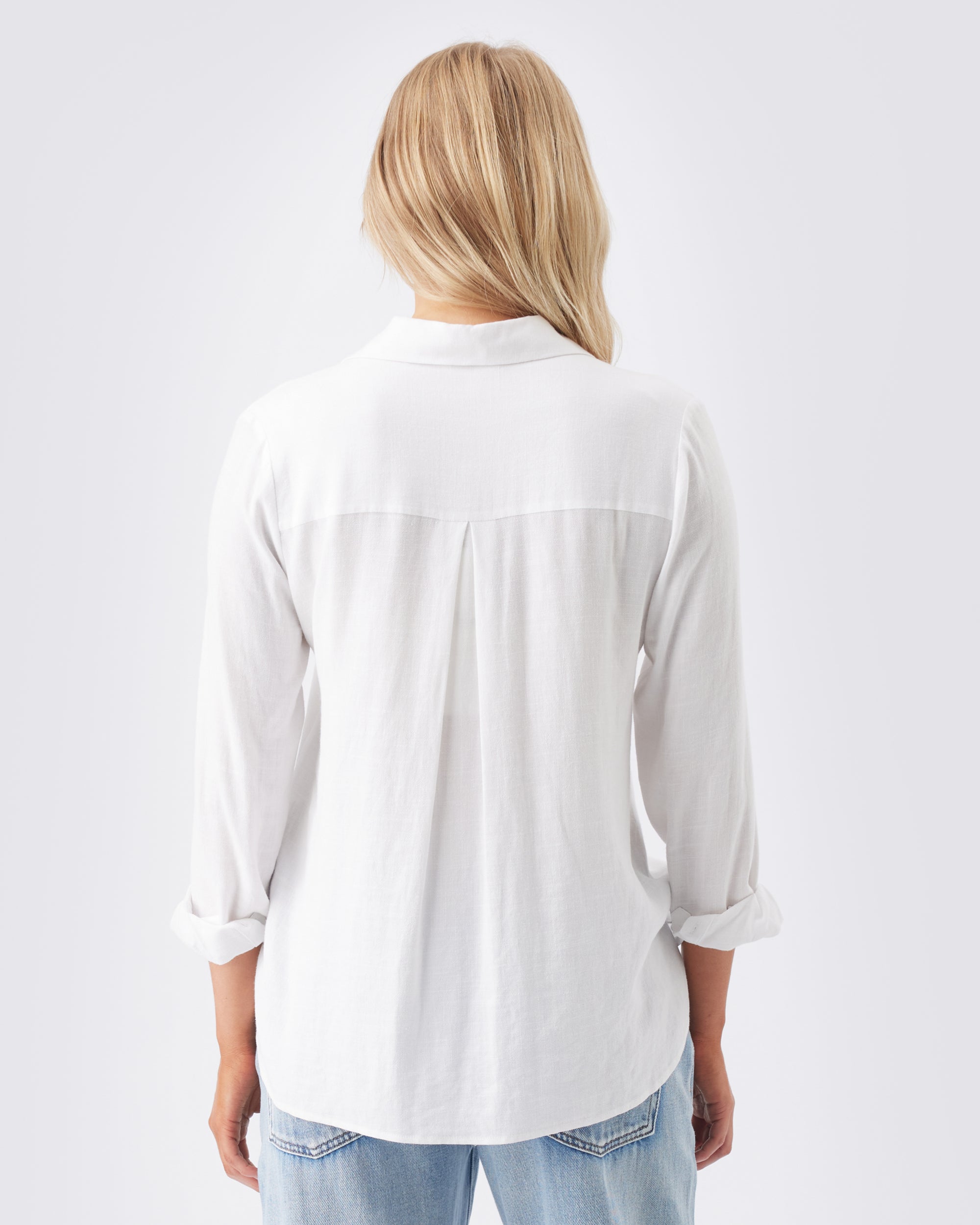 Clara Relaxed Shirt  White