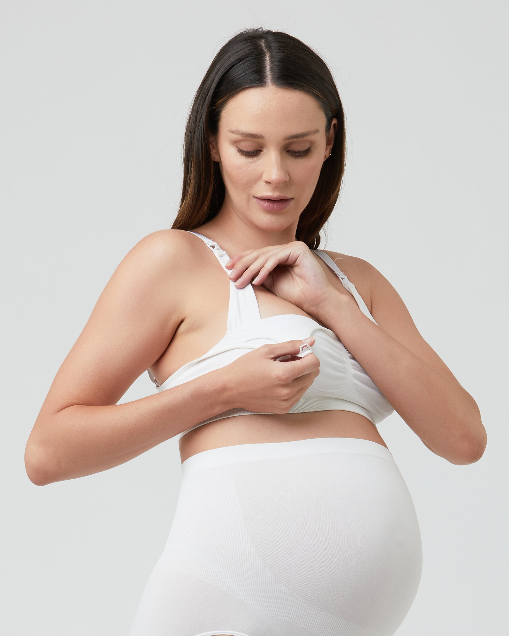 Ripe Maternity Seamless Nursing Bra - White - Extra Large