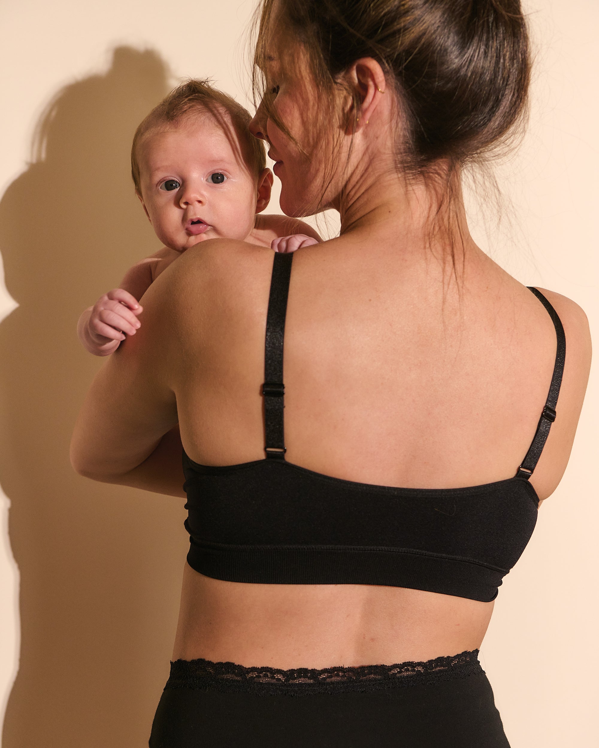 Seamless Nursing Bralette  Black