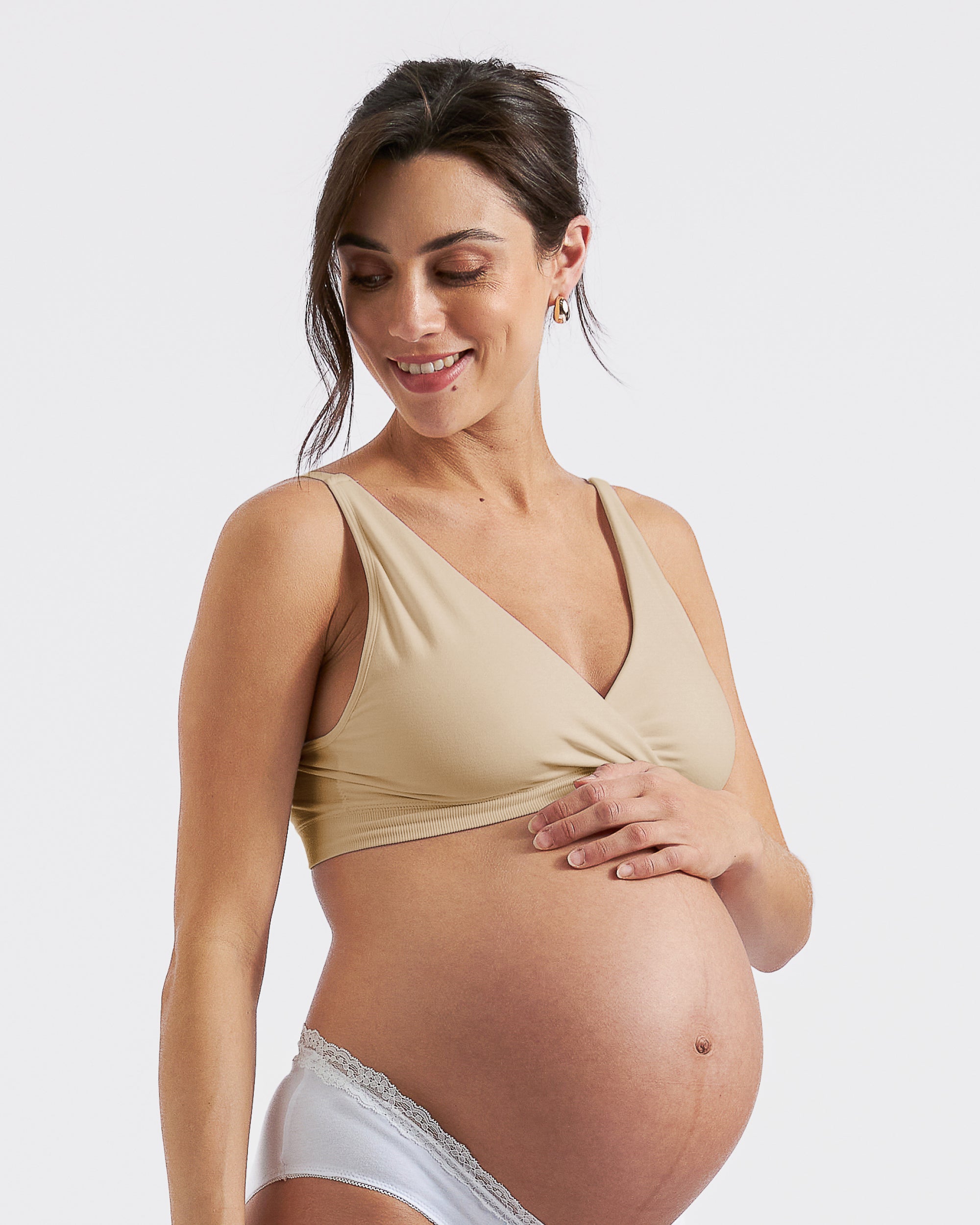 Seamless Nursing Bralette  Natural