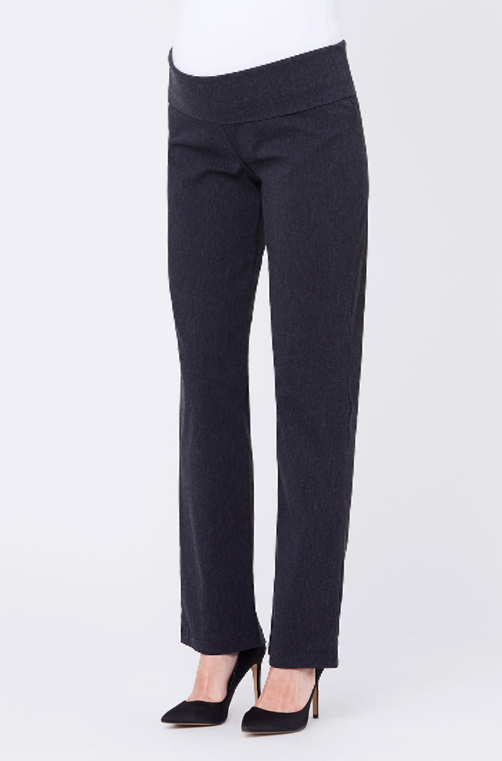 Phoenix Straight Leg Pant Charcoal Marle