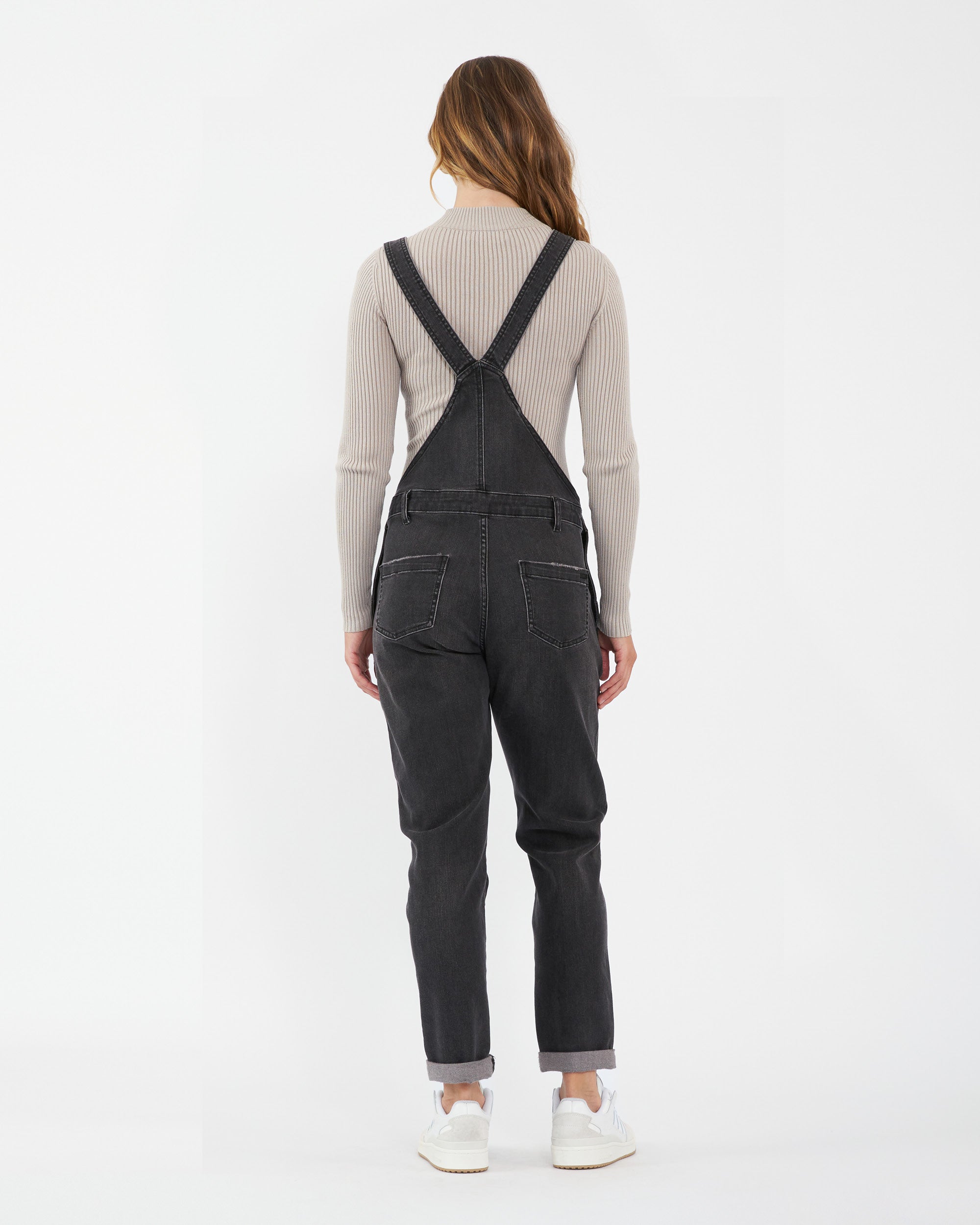 Denim Overalls - Black