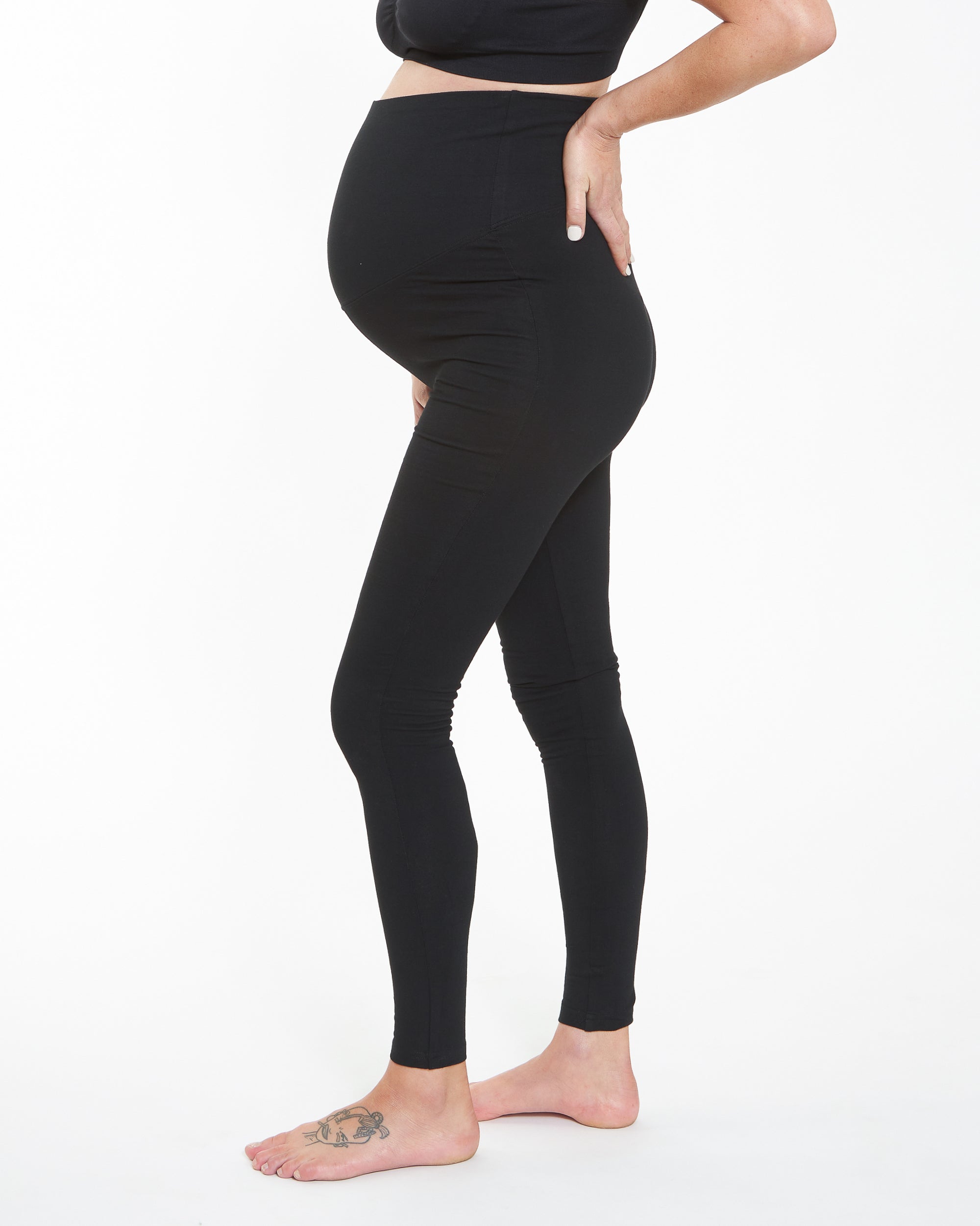 Seamless Over Bump Maternity Leggings -