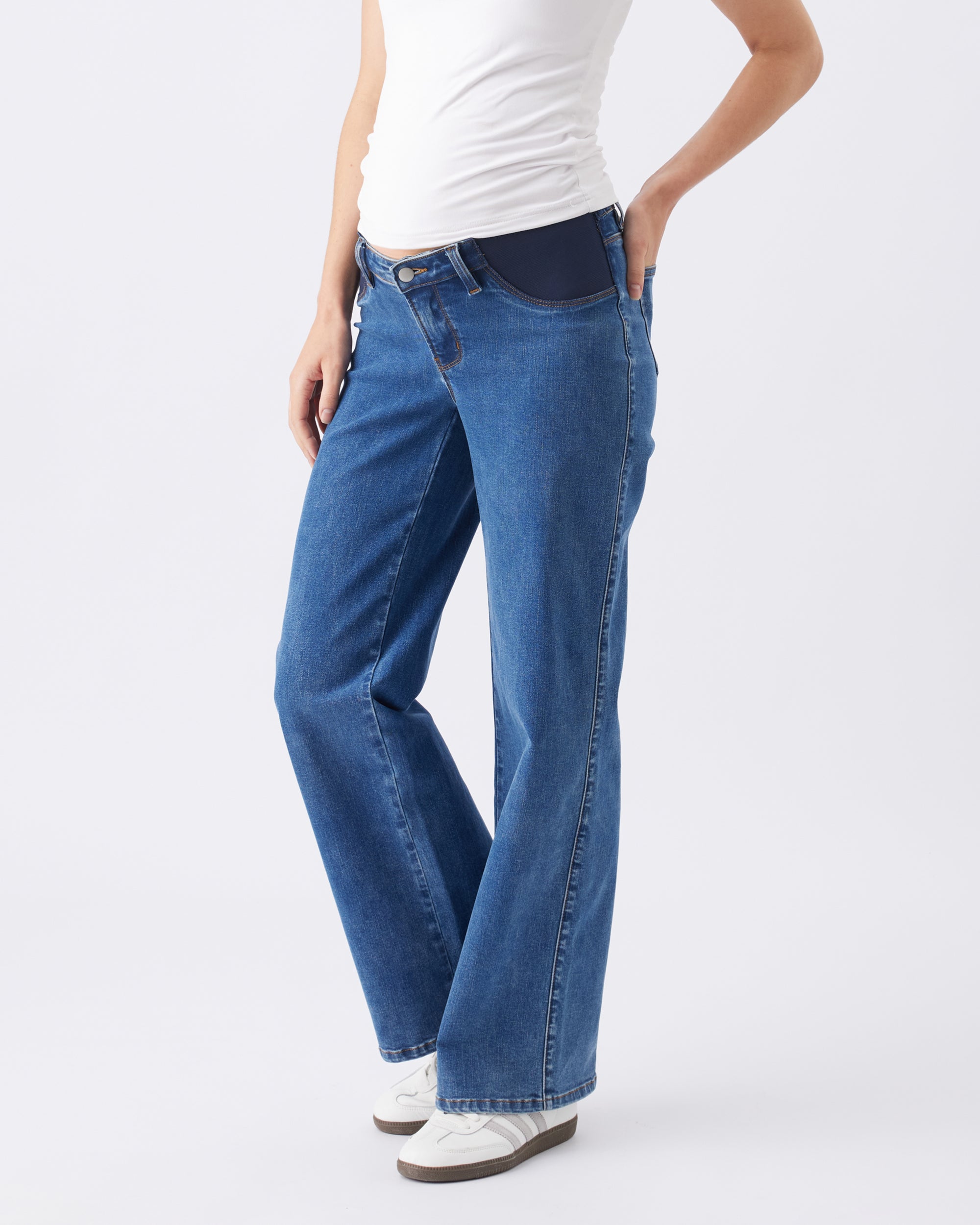 Kyle Wide Leg Jean True Blue