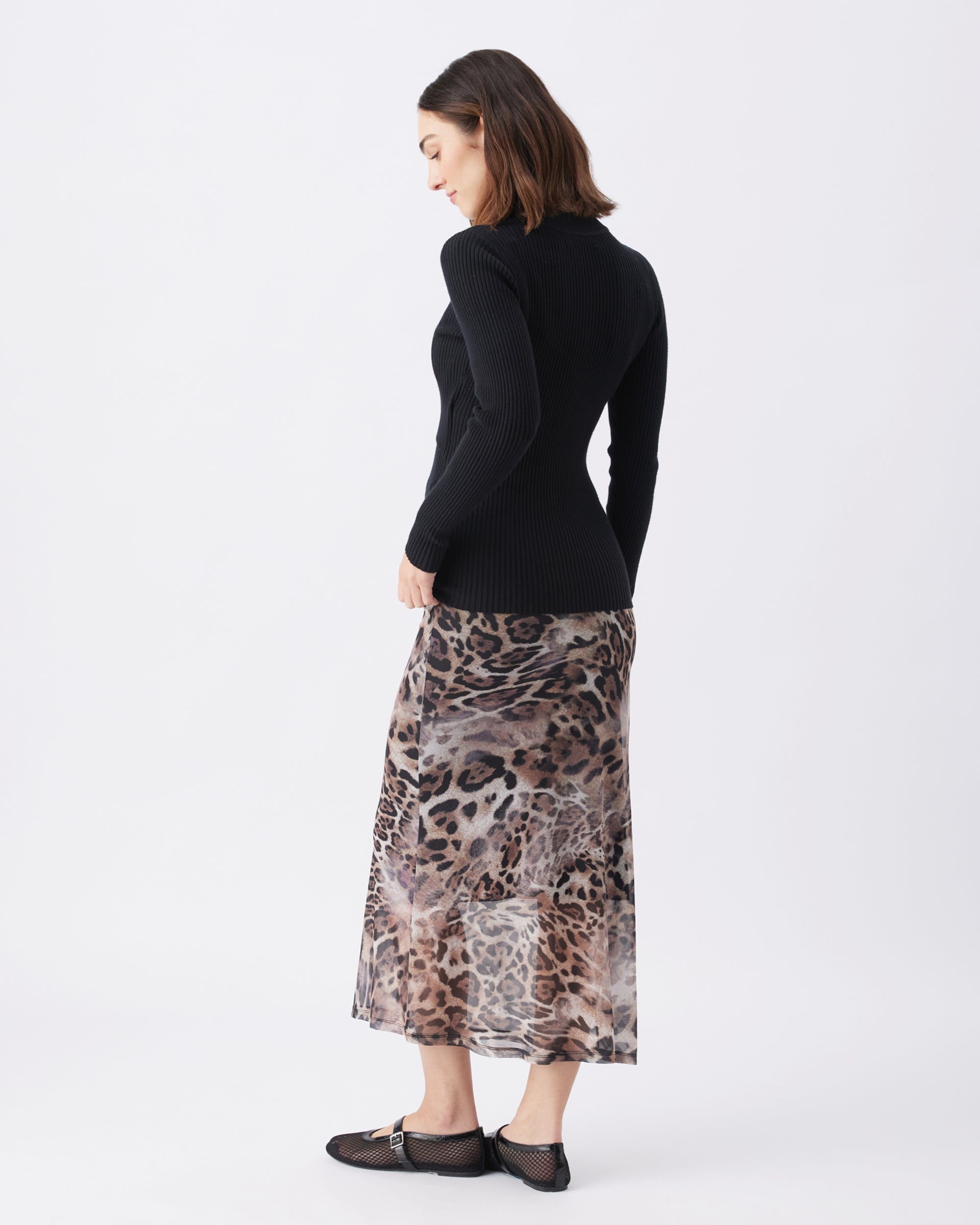 Savannah Mesh Skirt Latte