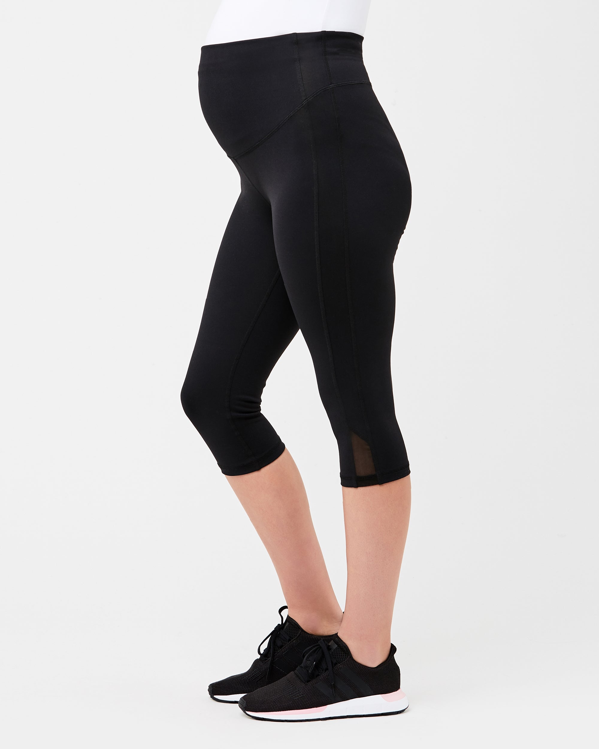 Active Over Tummy Knee Legging - Black