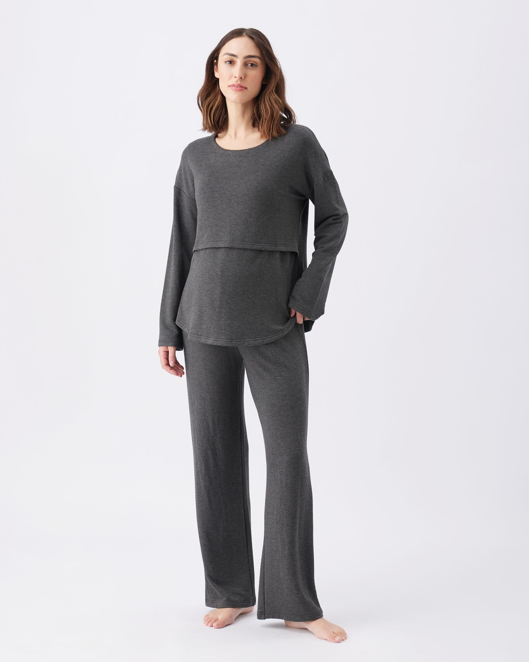 Super Soft Lounge Pant  Charcoal Marle