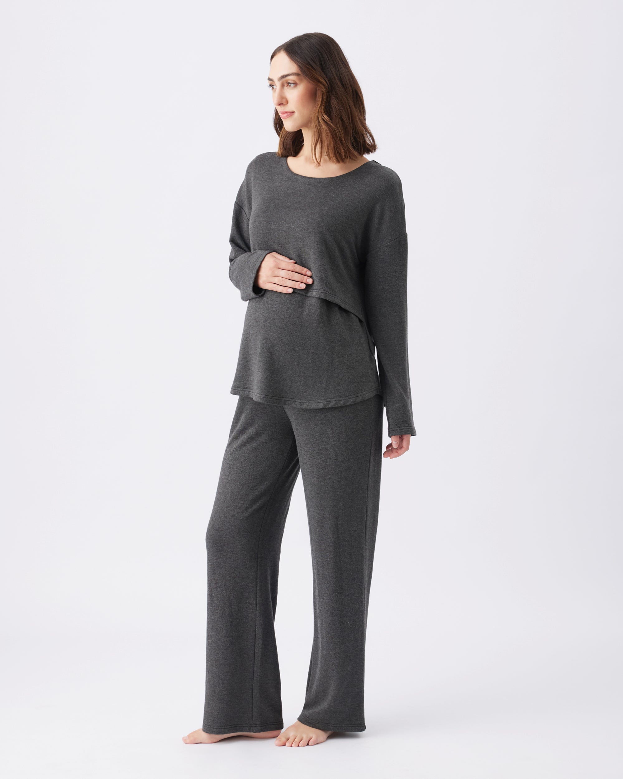 Super Soft Lounge Pant  Charcoal Marle