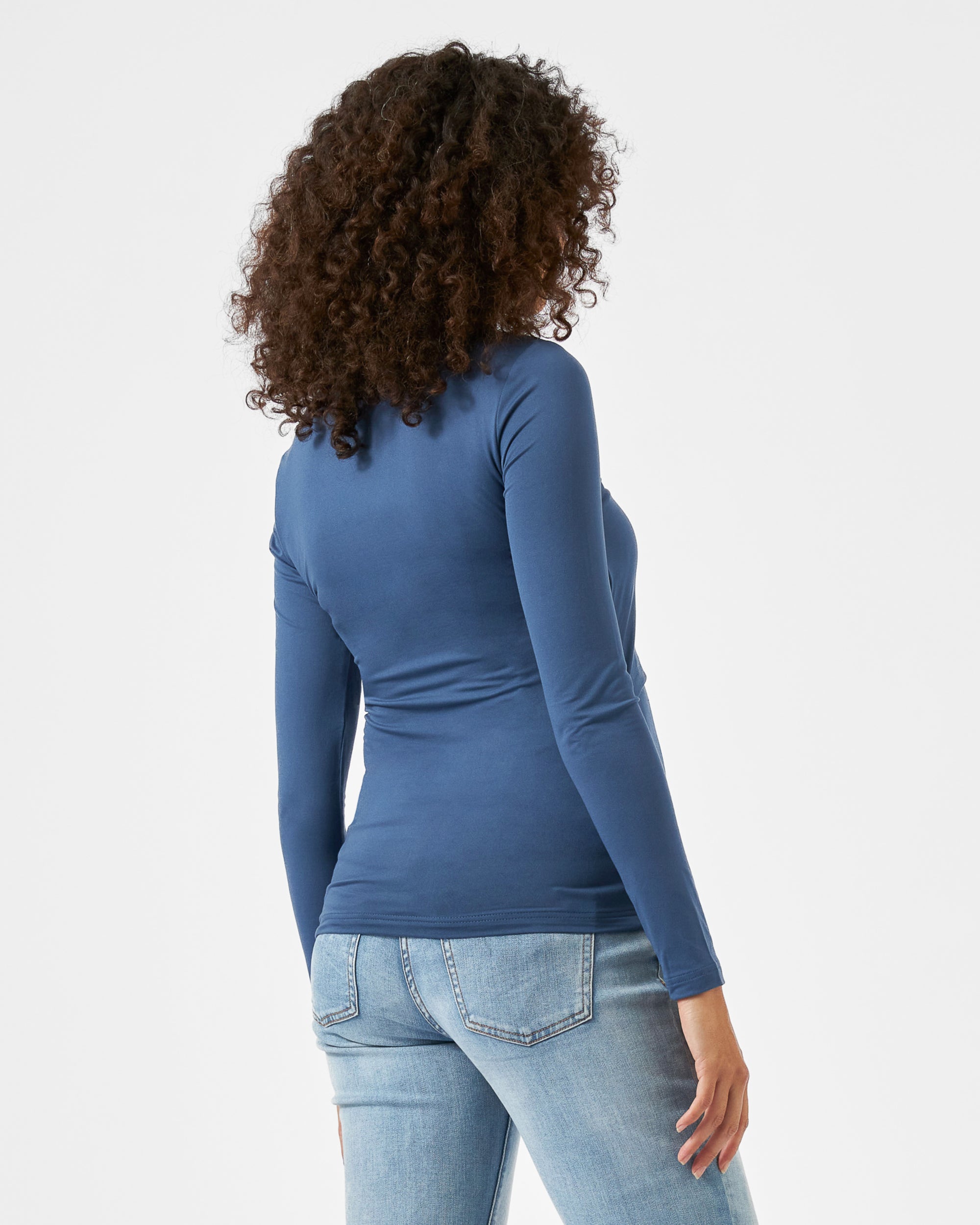 Luxe Knit Nursing Top  Deep Blue