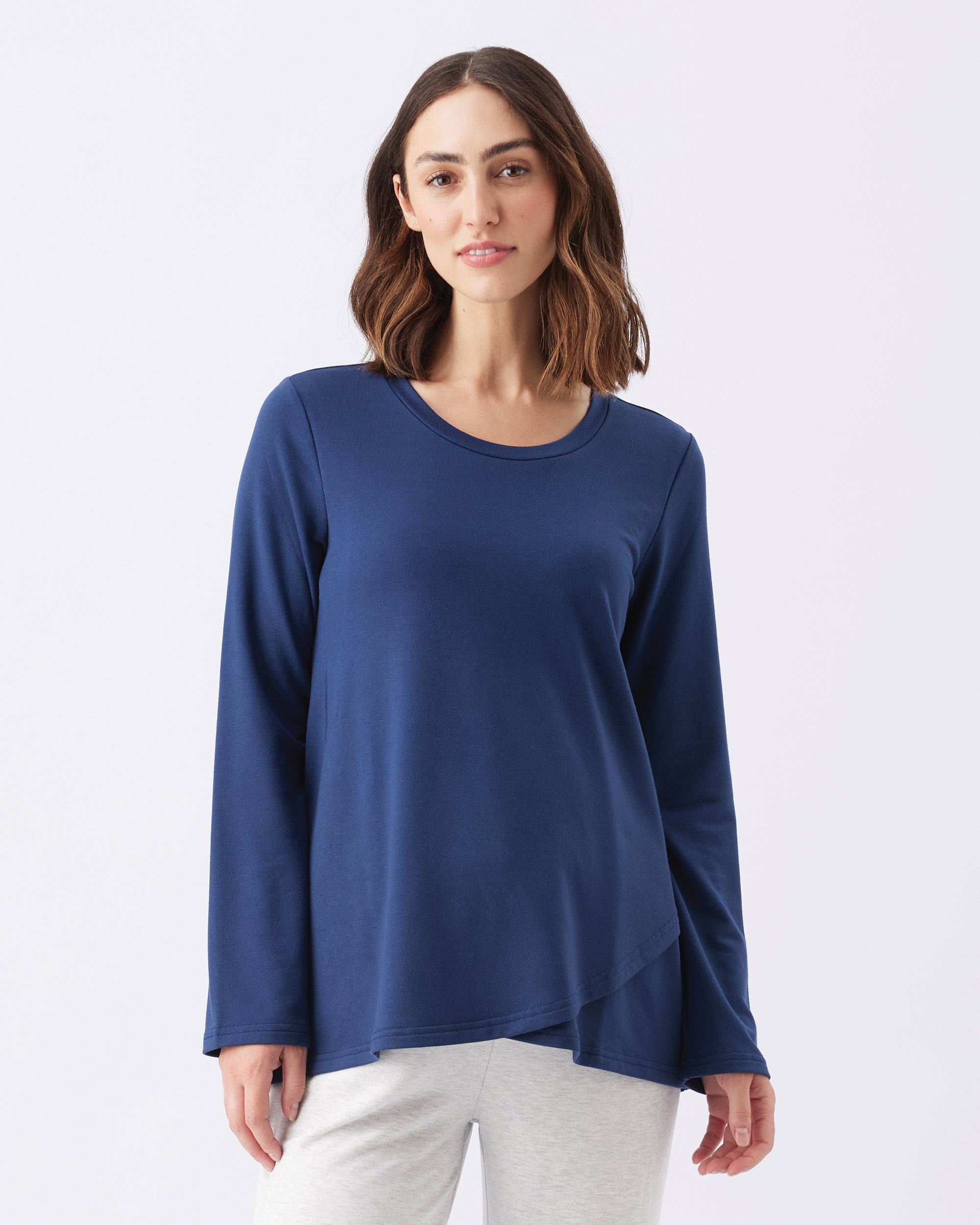 Hailey Nursing Top Navy