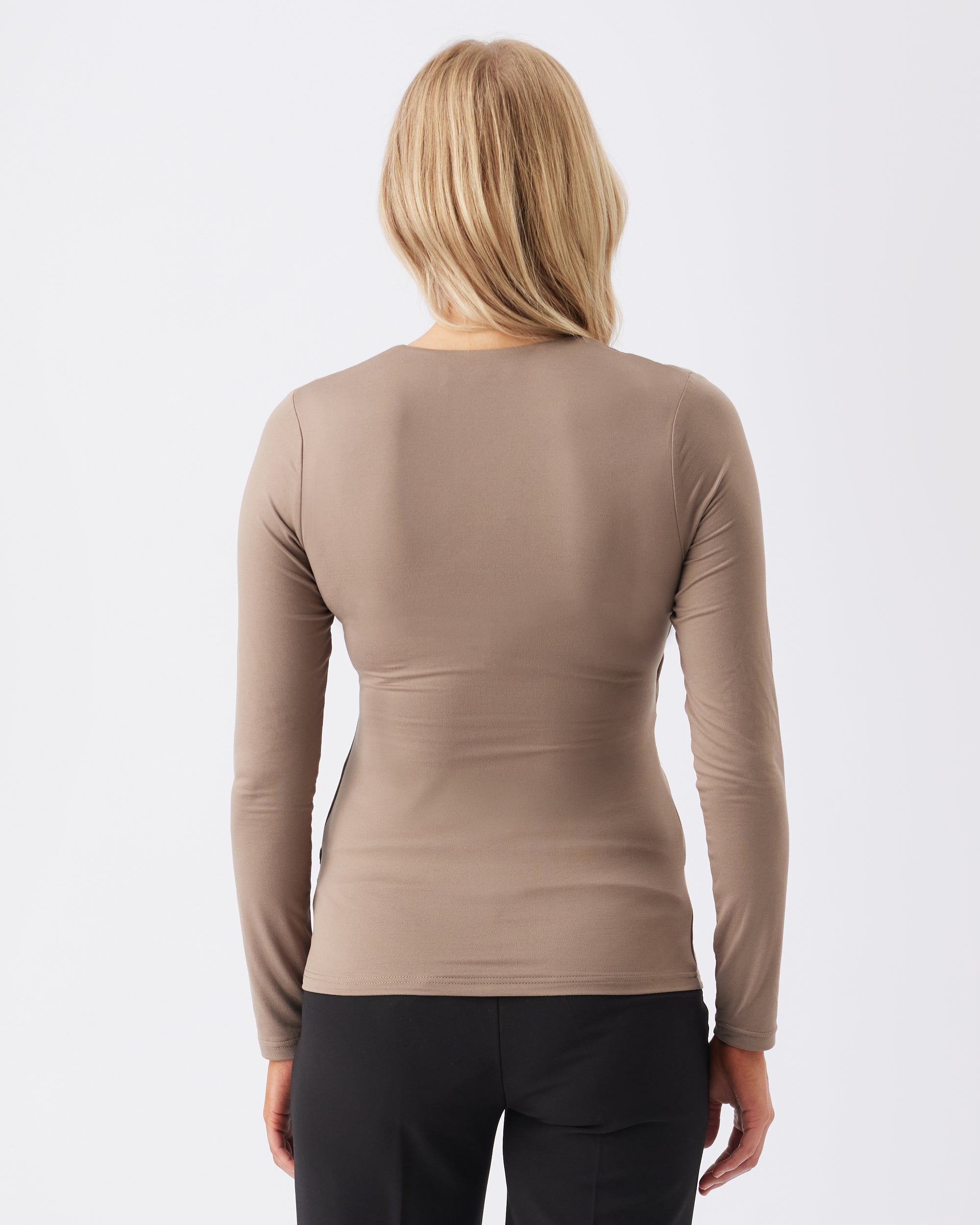 Luxe Knit Embrace Nursing Top Mocha