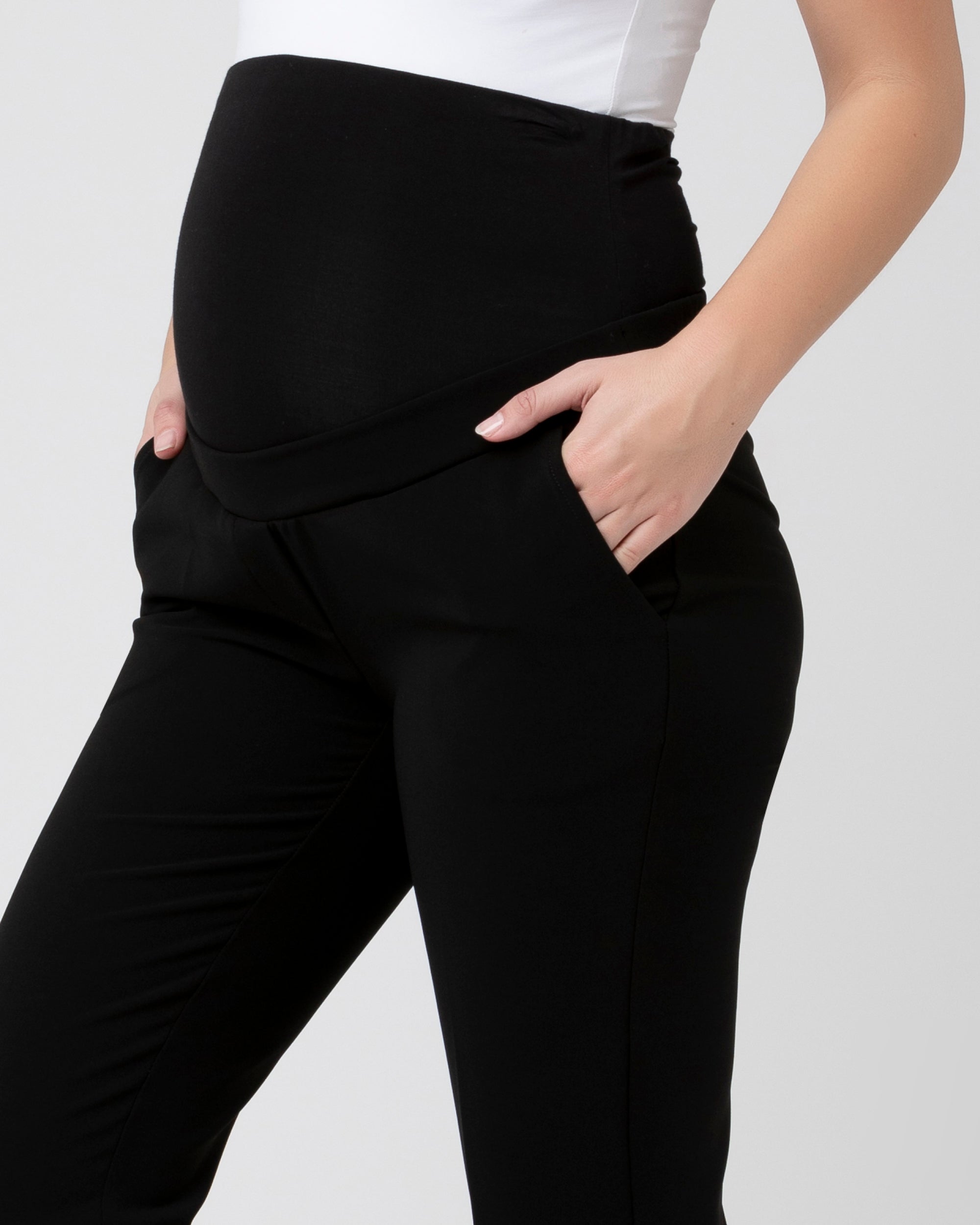 Women Maternity Yoga Pants  Black